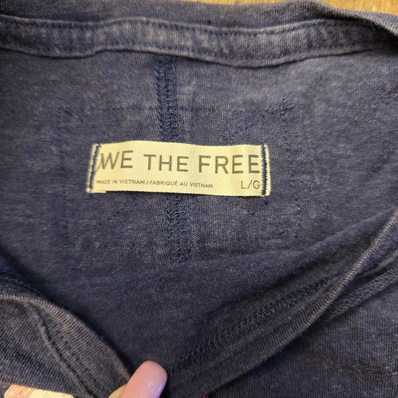 NWOT Free People Nova Long Sleeve Tee in Peacoat~Navy - Picture 7 of 7